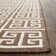 Chale Hand Woven Flat Weave Banana Silk/Wool/Cotton Geometric Rug in Brown/ivory