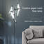 Lampe sur pied décorative à 3 têtes avec grue en papier 64,96 po, lumière blanche froide, base en métal stable, abat-jour en PVC pour le salon, la chambre à coucher et le bureau-1407897707