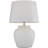 Frasilus Cement Stone Pot Inspired White Table Lamp with Textured Exterior