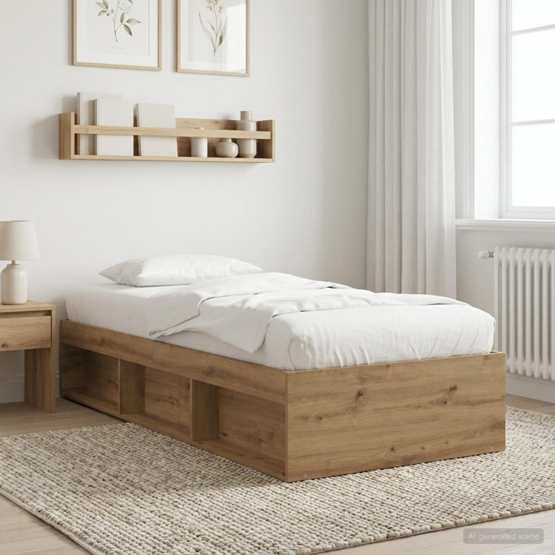 Bed Frame, Artisan Oak