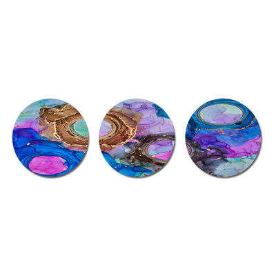 Modern Abstract Wall Decor on Metal