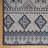 Savara Mayview Navy Blue Ivory Cream Ivory Cream Moroccan Bohemian Indoor/ Outdoor Polypropylene Flatweave Area Rug-114323861