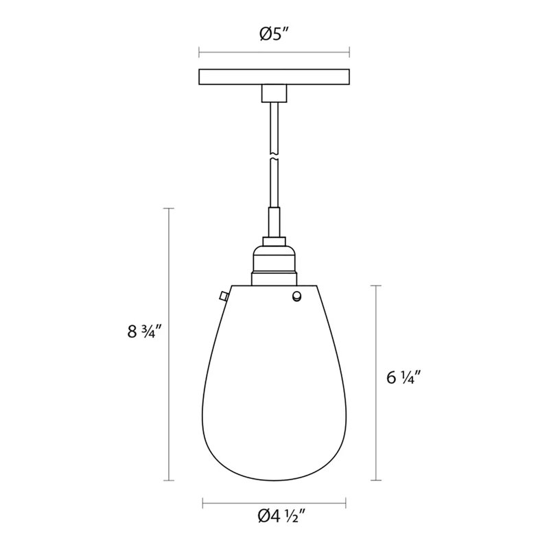 Luminaire suspendu à 1 lumière Chelsea