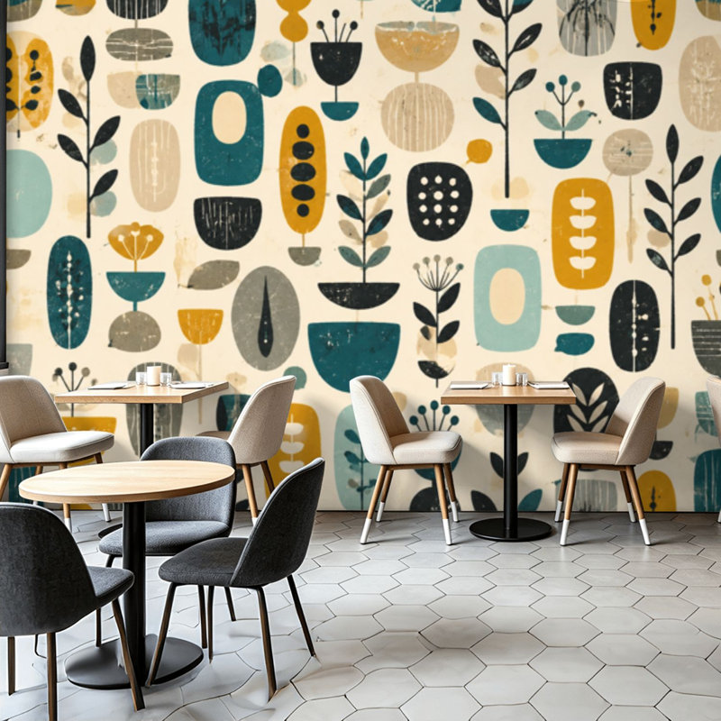 Adhésif mural amovible Peel and Stick, 68.88" L x 96" W