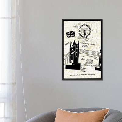 « london gold i », impression sur toile