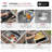 20 in. x 17.37 in. 16 Gauge, Stainless Steel, Dura-Tek Single Bowl Undermount or Drop-In Kitchen Sink with Built-In Accessories