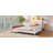 Queen Size Upholstered Daybed With 4 Support Legs, Beige