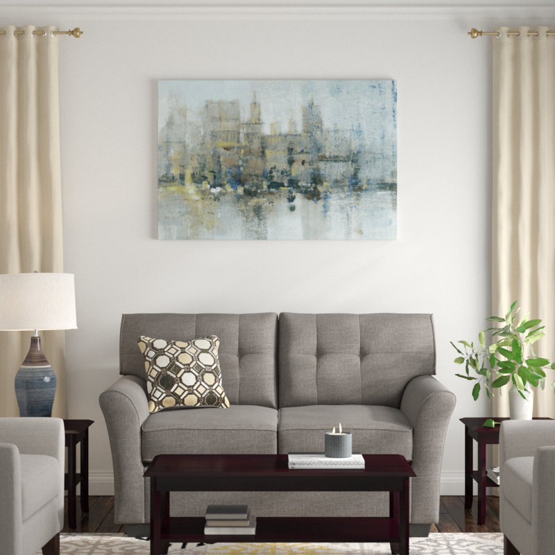 City Proper II by Timothy O' Toole - Painting Print, 81cm H x 122cm W, Black Floater Frame