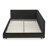 Queen Size Upholstered Tufted Bed Frame, Sofa Bed Frame With Comfortable Backrest And Armrests, Queen Size Bed For Bedroom, Living Room,Velvet, BLACK(85.5''*64.5''*30.5'')-1440750528-1440750534