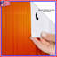 Rideaux de douche orange à motif géométrique en escalier très longs-1825331461