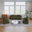 Canapé courbé pour recevoir des invités Canapé modulaire courbé en chenille avec 6 coussins, canapé modulaire symétrique incurvé pour chambre à coucher, salon, bureau pour les loisirs ou sieste, salle de lecture et vestibule-316512823-316512841-316512842