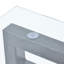 Alecsis Glass Top Metal Base Dining Table