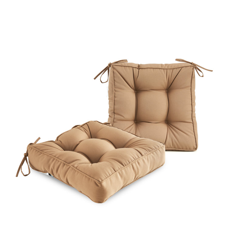 Outdoor 4.7'' Dining Chair Chair Pad, Light Brown