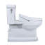 Toilette allongée TOTO® WASHLET® + Eco Guinevere® 1,28 GPF avec siège bidet C5, blanc coton