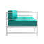 Delano 96'' Wide Powder Coated Aluminum Patio Sofa with Sunbrella® Cushions-1840789191-1840789187