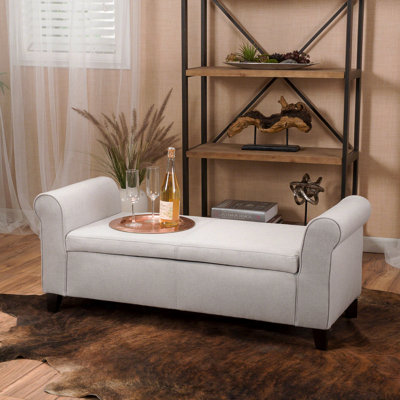 Banc de rangement à bras