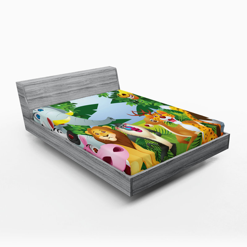 Multicolore Ambesonne, Drap-housse de taille très grand
