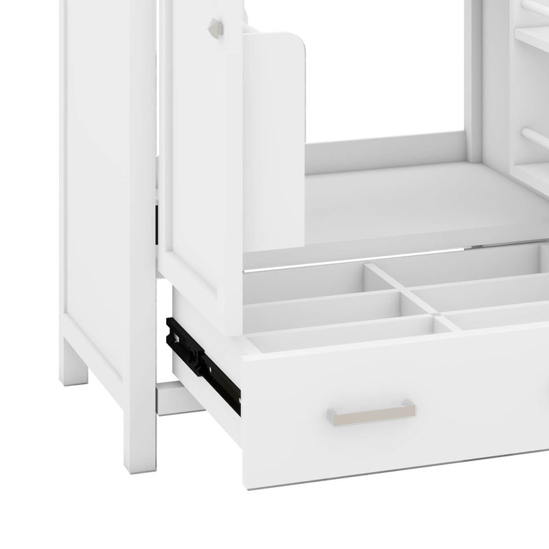 Ensemble de meuble-lavabo moderne 30 po avec lavabo, armoire de rangement en bois massif avec 2 portes à fermeture douce et un tiroir