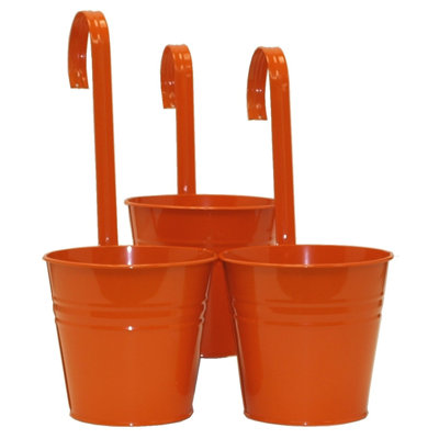 Aardsma Metal Railing Planter Set