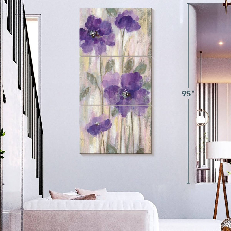 Fleurs printanières I, H 80 po x l 39 po