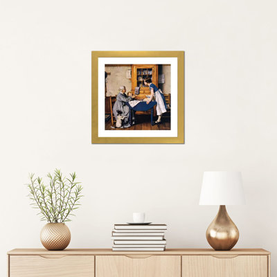 " Market Day Special " by Norman Rockwell Oil Painting