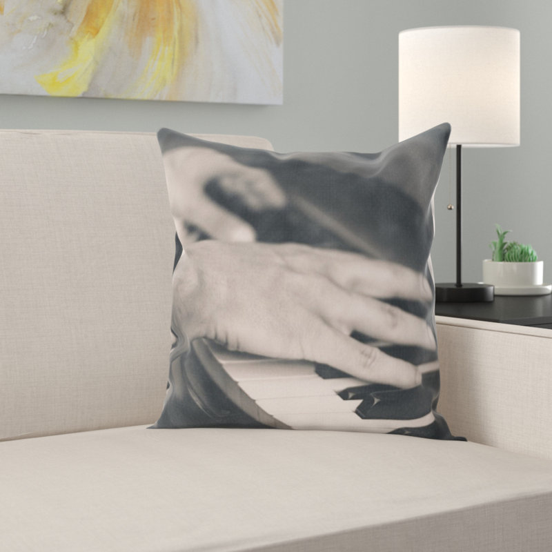 Coussin décoratif piano