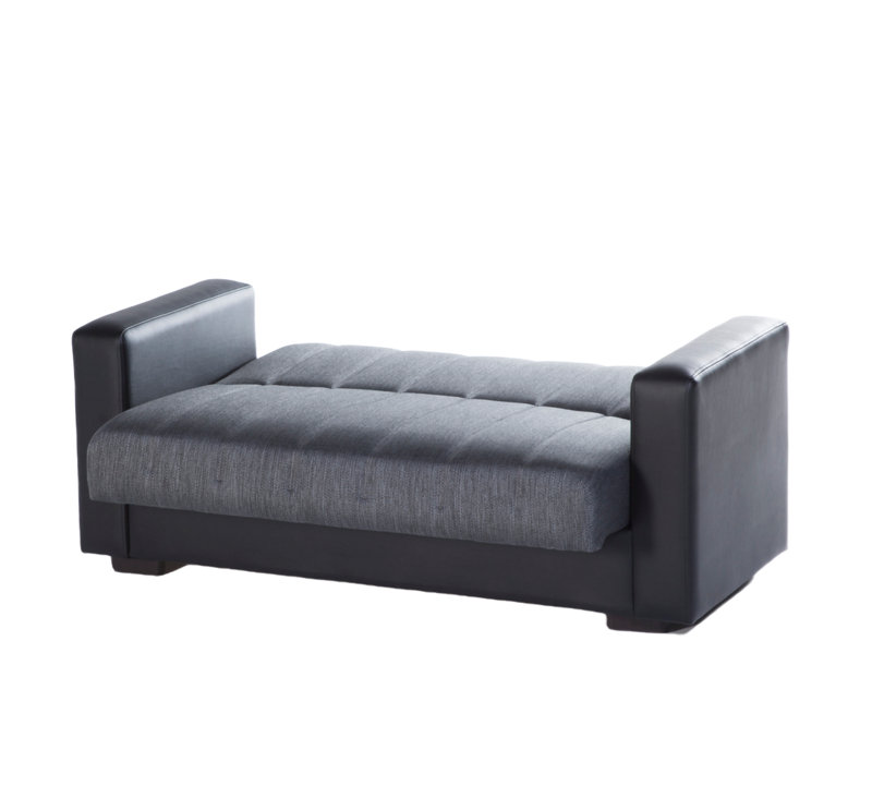 Causeuse Nivea, 100 % polyester gris