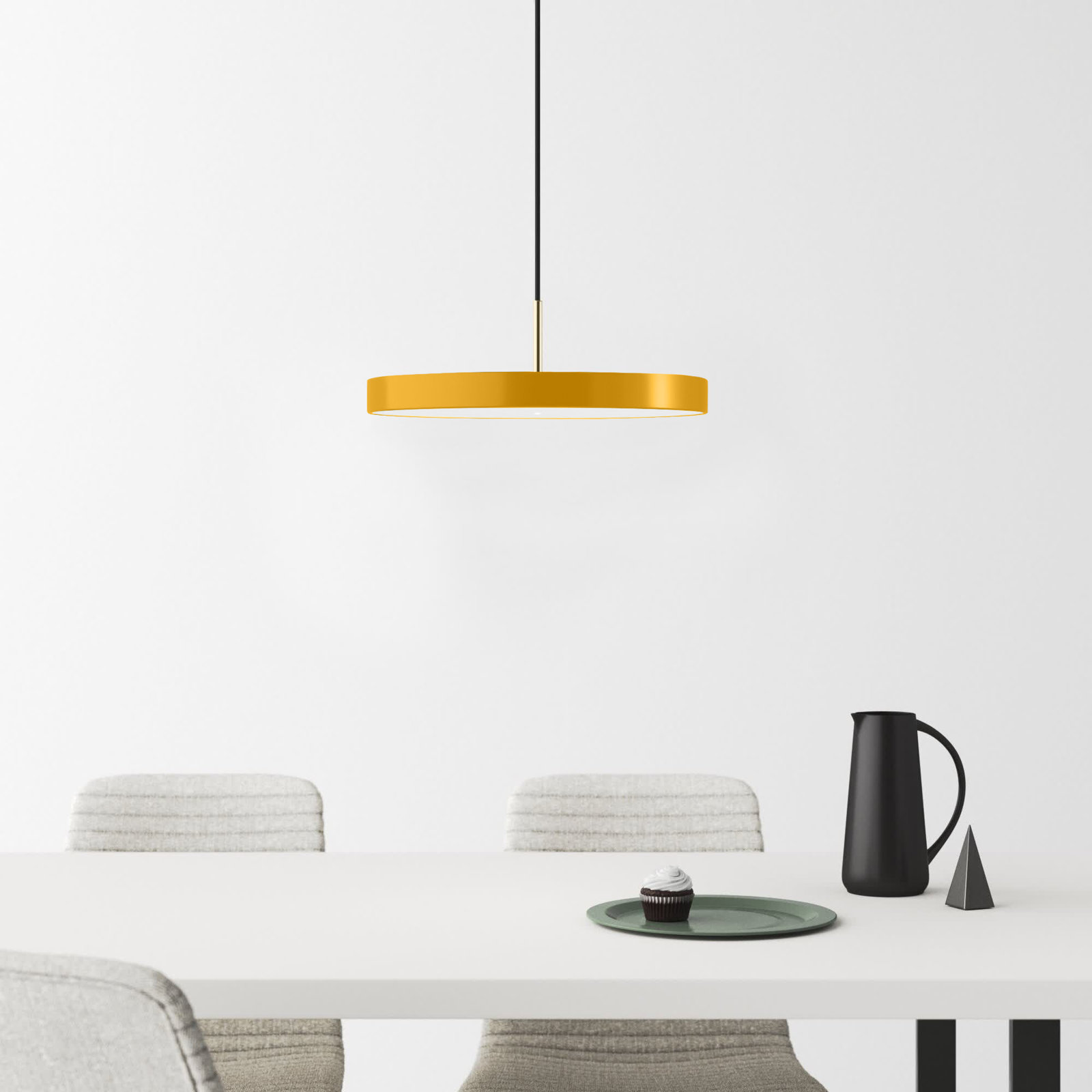 Ivan Single Light Metal Dimmable LED Pendant, Daffodil