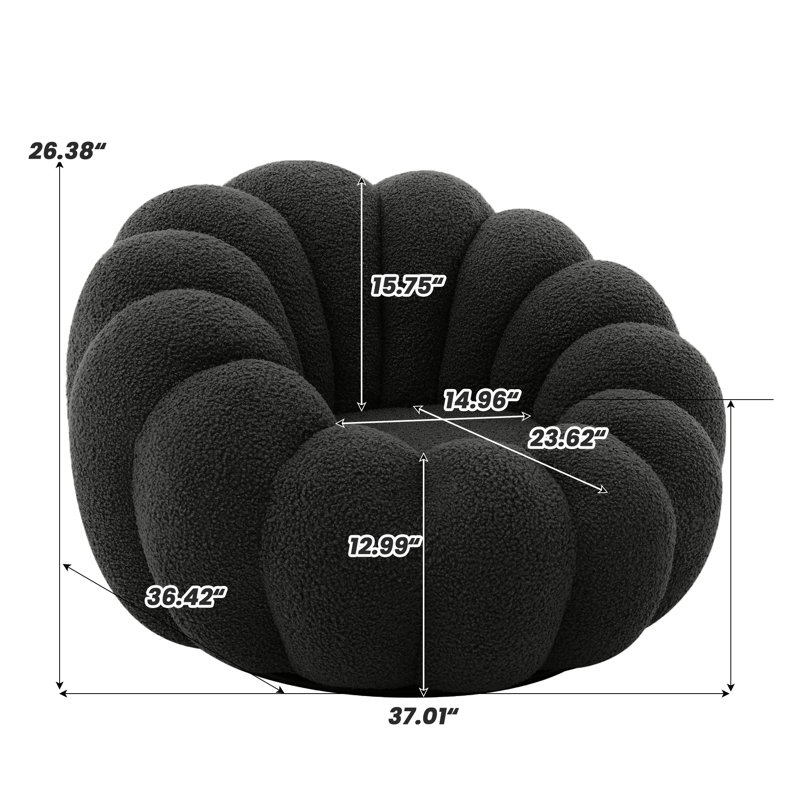 Cheridyn Upholstered Swivel Chair (Set of 2), Black