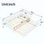 Lit plateforme avec garde-corps, structure de lit simple en bois massif, peut être converti en lit plateforme simple-1111513440