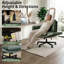PU Leather Cross-Legged Swivel Office Chair Task Chair With Flip-Up Armrests-658495843