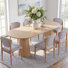 Hulse 6 - Person Oval Solid Wood Dining Set With 6 Upholstered Chairs
