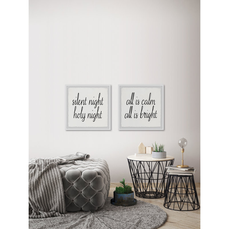 Cozy Diptych de la nuit de Noël, H 12 po x l 12 po x P 1,5 po