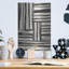 Art mural en métal Ebern Designs «Sentiment Stripes 4» par Chris Paschke-1469183991