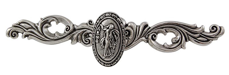 Poignée fantaisie Sforza 1,75 po, Argent poli
