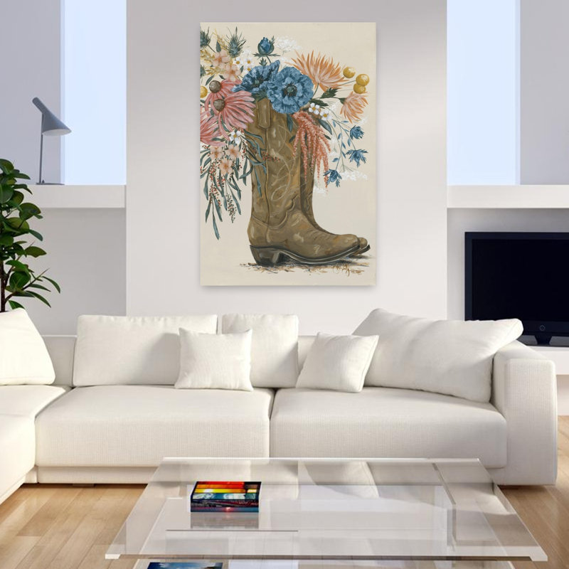 Art floral contemporain, H 48 po x l 32 po