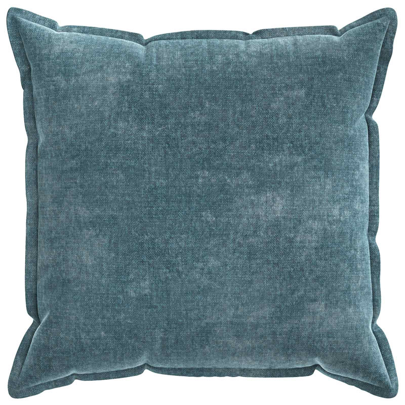  Cushion Cover HOUTEN Chenille Fabric Home Decor Textile Accessory Room, 2, 60 cm W x 60 cm D, Blue