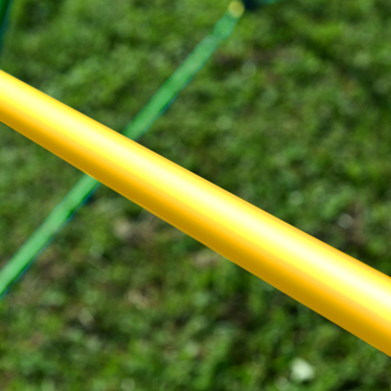 Centre de jeu à dôme d'escalade géométrique 12 pi avec hamac pour enfants, tour de dôme d'escalade extérieure, structure en acier résistant à la rouille et aux rayons UV, supporte jusqu'à 1000 lb pour le jeu sur la pelouse