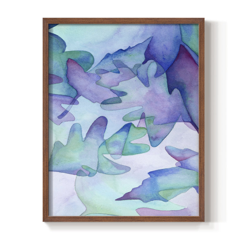 Fallen Leaves Framed Print - Solid Wood, Brown, 20" H x 16" W
