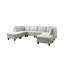 Canapé modulaire rembourré Cloud Flannel 8 pièces -87328675