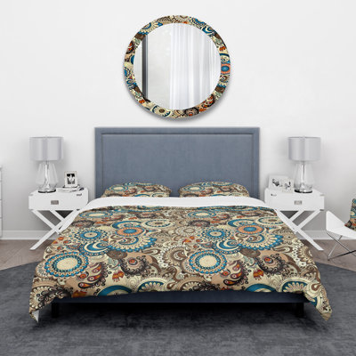 Ensemble de housse de couette bohémien et éclectique