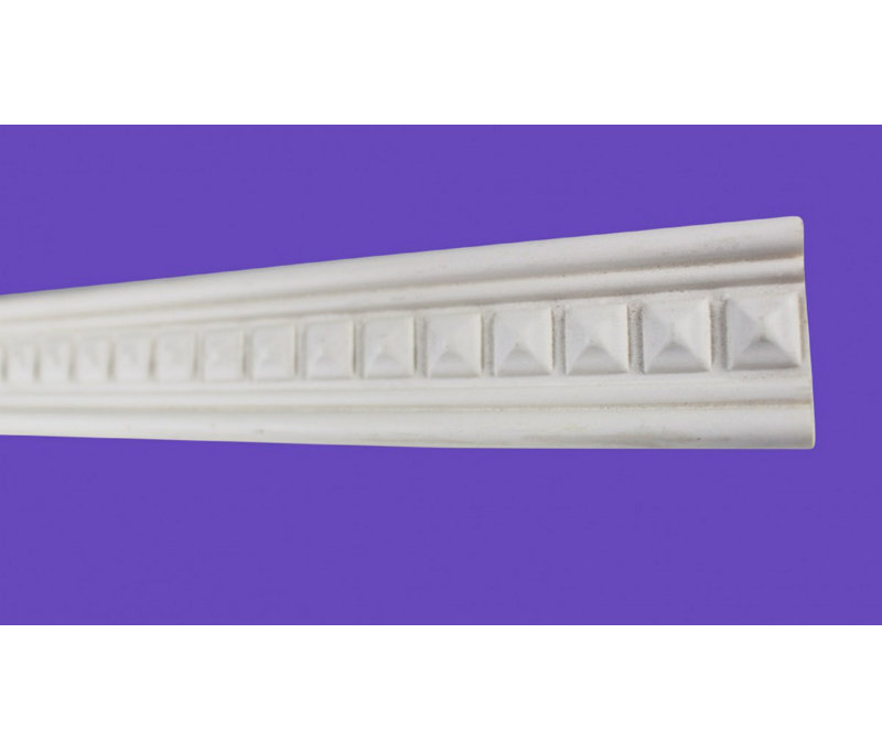 Primed White Urethane Ornate Crown Moulding 95"