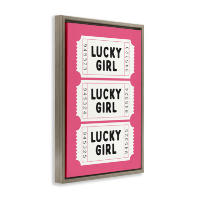 Cadre flottant Lucky Girl