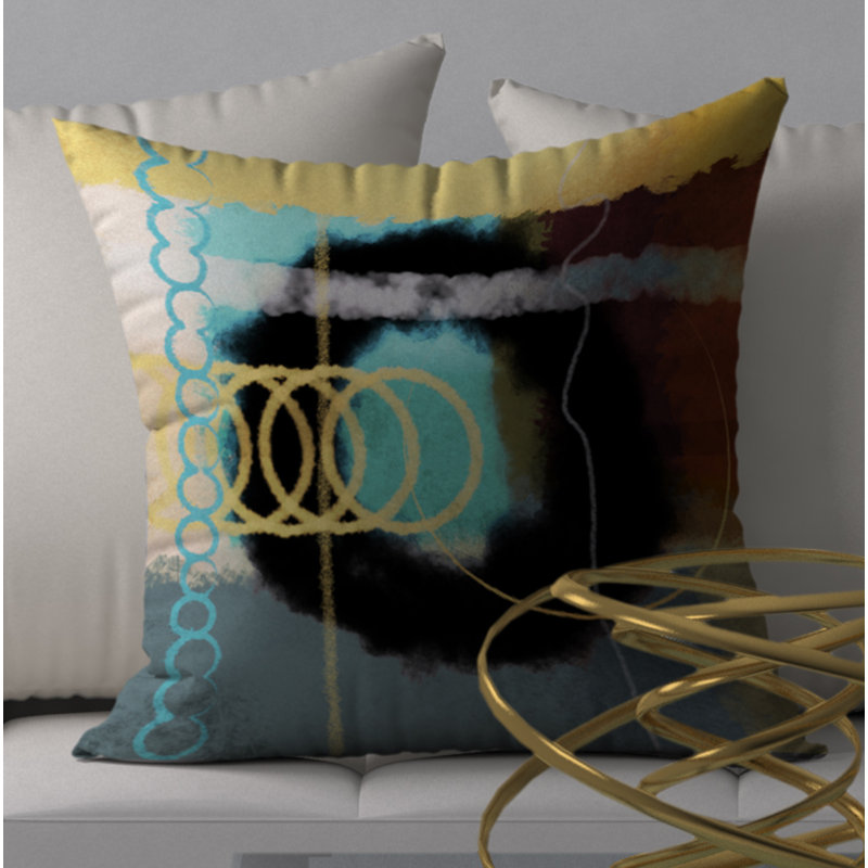 Housse de coussin décorative carrée à losanges luxueux, 20 po x 20 po
