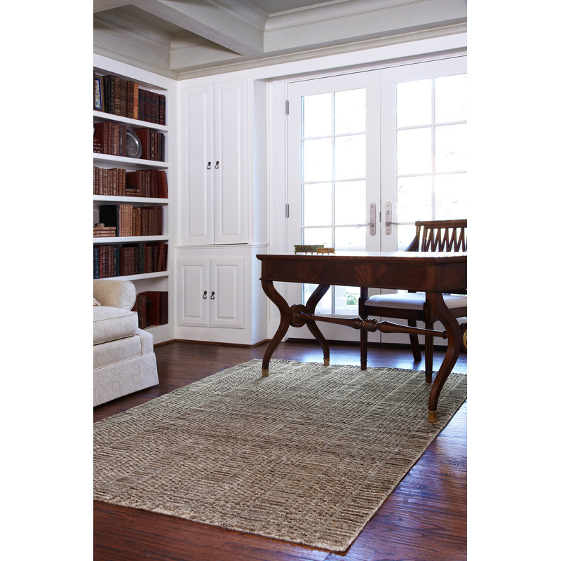 Tiverton Wool Area Rug in Gray, Rectangle 3'6" x 5'6"