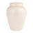 Large Decorative Debossed Stoneware Ginger Jar With Pattern, Lid And Reactive Glaze