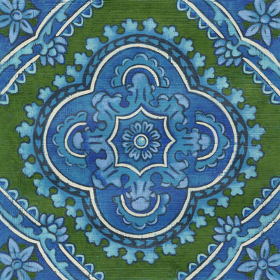 " Rhapsody Tile I " Acrylic Painting