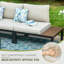 Ensemble de conversation modulaire avec coussins Bavan