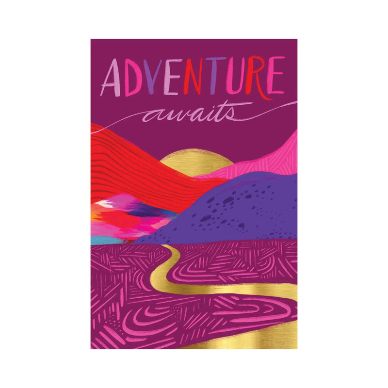 Adventureawaits by EttaVee - Wrapped Canvas Print, 66.04 cm H x 45.72 cm W x 3.175 cm D