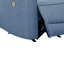 Fauteuil inclinable électrique avec fonction de massage réglable Brix, fauteuil inclinable au fini bleu clair